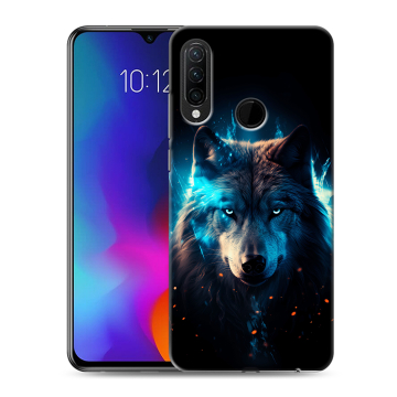 Силиконовый противоударный чехол на Lenovo K10 Note с принтом Волк ночной Силиконовый противоударный чехол на Lenovo K10 Note с принтом Волк ночной