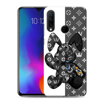 Силиконовый противоударный чехол на Lenovo K10 Note с принтом Луи робот