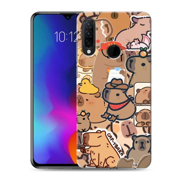 Силиконовый противоударный чехол на Lenovo K10 Note с принтом капибара Силиконовый противоударный чехол на Lenovo K10 Note с принтом капибара