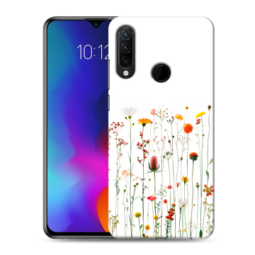 Силиконовый противоударный чехол на Lenovo K10 Note с принтом цветы