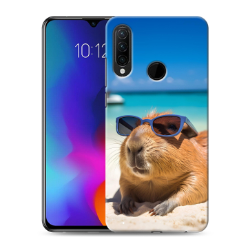 Силиконовый противоударный чехол на Lenovo K10 Note с принтом Капибара