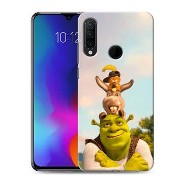 Силиконовый противоударный чехол на Lenovo K10 Note с принтом Шрек Shrek Силиконовый противоударный чехол на Lenovo K10 Note с принтом Шрек Shrek