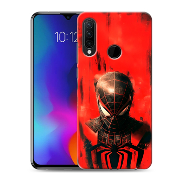 Силиконовый противоударный чехол на Lenovo K10 Note с принтом человек паук spiderman