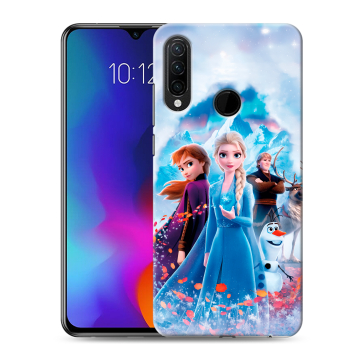 Силиконовый противоударный чехол на Lenovo K10 Note с принтом Холодное сердце Frozen