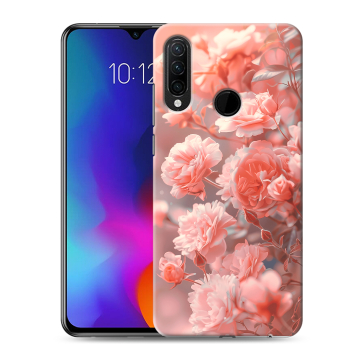 Силиконовый противоударный чехол на Lenovo K10 Note с принтом Розы цветы