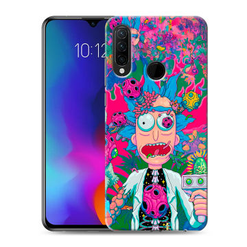 Силиконовый противоударный чехол на Lenovo K10 Note с принтом Рик и Морти Rick Morty