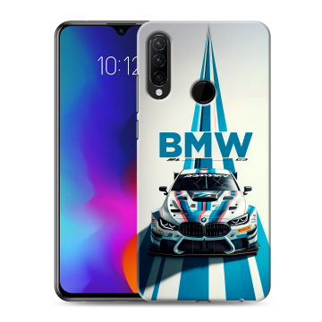 Силиконовый противоударный чехол на Lenovo K10 Note с принтом БМВ BMW