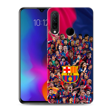 Силиконовый противоударный чехол на Lenovo K10 Note с принтом Барселона Barcelona Силиконовый противоударный чехол на Lenovo K10 Note с принтом Барселона Barcelona