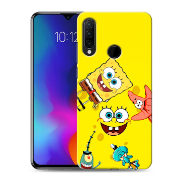 Силиконовый противоударный чехол на Lenovo K10 Note с принтом Спанч боб Спанчбоб Силиконовый противоударный чехол на Lenovo K10 Note с принтом Спанч боб Спанчбоб