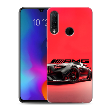 Силиконовый противоударный чехол на Lenovo K10 Note с принтом Мерседес Mercedes AMG Силиконовый противоударный чехол на Lenovo K10 Note с принтом Мерседес Mercedes AMG