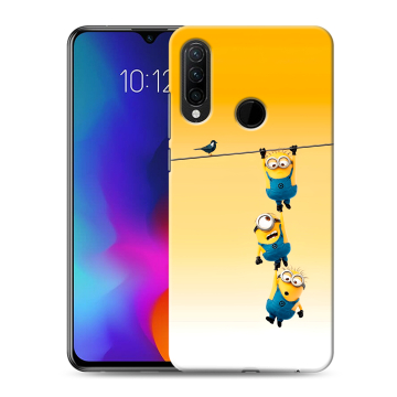 Силиконовый противоударный чехол на Lenovo K10 Note с принтом Миньоны