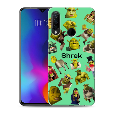 Силиконовый противоударный чехол на Lenovo K10 Note с принтом Шрек Shrek Силиконовый противоударный чехол на Lenovo K10 Note с принтом Шрек Shrek