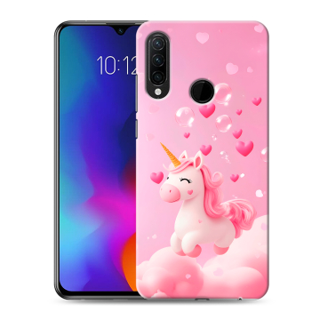 Силиконовый противоударный чехол на Lenovo K10 Note с принтом Единорог