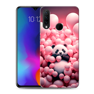 Силиконовый противоударный чехол на Lenovo K10 Note с принтом Панда Силиконовый противоударный чехол на Lenovo K10 Note с принтом Панда