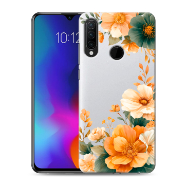 Силиконовый противоударный чехол на Lenovo K10 Note с принтом Цветы принт Силиконовый противоударный чехол на Lenovo K10 Note с принтом Цветы принт