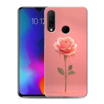 Силиконовый противоударный чехол на Lenovo K10 Note с принтом Розовая роза Силиконовый противоударный чехол на Lenovo K10 Note с принтом Розовая роза
