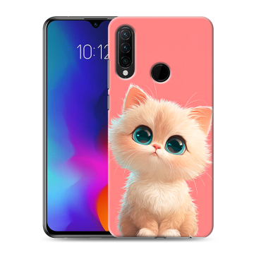 Силиконовый противоударный чехол на Lenovo K10 Note с принтом Розовый котенок Силиконовый противоударный чехол на Lenovo K10 Note с принтом Розовый котенок