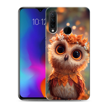 Силиконовый противоударный чехол на Lenovo K10 Note с принтом Милая сова