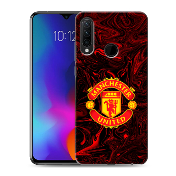 Силиконовый противоударный чехол на Lenovo K10 Note с принтом Manchester United
