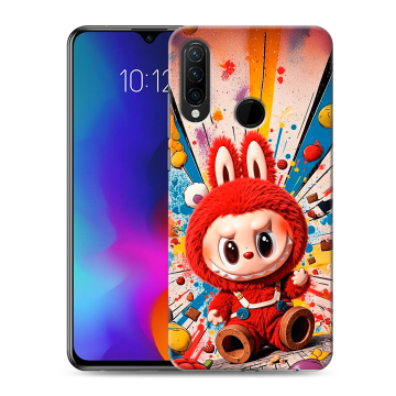 Силиконовый противоударный чехол на Lenovo K10 Note с принтом Labubu Лабубу