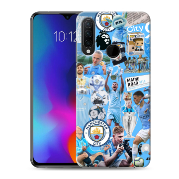 Силиконовый противоударный чехол на Lenovo K10 Note с принтом Man City Манчестер Сити
