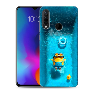 Силиконовый противоударный чехол на Lenovo K10 Note с принтом Миньоны