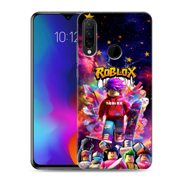 Силиконовый противоударный чехол на Lenovo K10 Note с принтом Roblox Роблокс