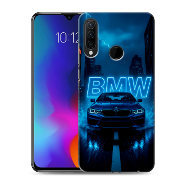 Силиконовый противоударный чехол на Lenovo K10 Note с принтом BMW БМВ