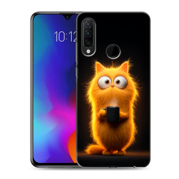 Силиконовый противоударный чехол на Lenovo K10 Note с принтом Смешной кот
