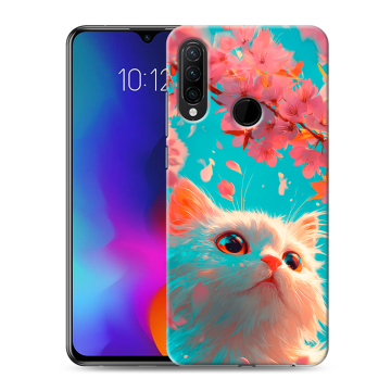 Силиконовый противоударный чехол на Lenovo K10 Note с принтом Красивый кот