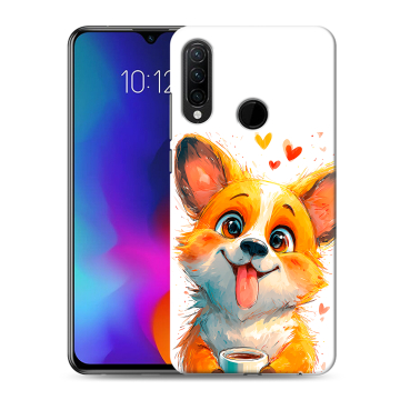 Силиконовый противоударный чехол на Lenovo K10 Note с принтом корги