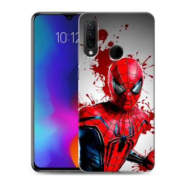 Силиконовый противоударный чехол на Lenovo K10 Note с принтом Spiderman Человек паук