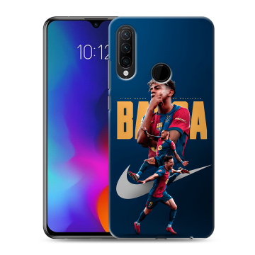 Силиконовый противоударный чехол на Lenovo K10 Note с принтом Барселона Barca Yamal 