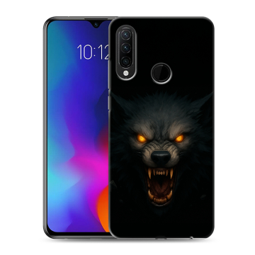 Силиконовый противоударный чехол на Lenovo K10 Note с принтом Волк