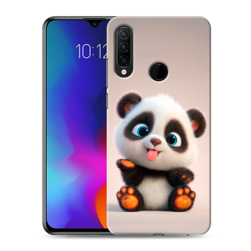 Силиконовый противоударный чехол на Lenovo K10 Note с принтом милая панда