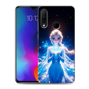 Силиконовый противоударный чехол на Lenovo K10 Note с принтом Холодное сердце Frozen