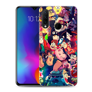 Силиконовый противоударный чехол на Lenovo K10 Note с принтом Gravity Falls Гравити Фолз