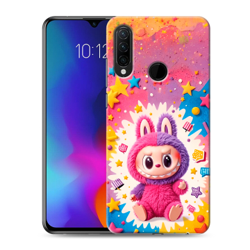 Силиконовый противоударный чехол на Lenovo K10 Note с принтом Labubu Лабубу