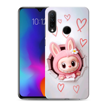 Силиконовый противоударный чехол на Lenovo K10 Note с принтом Labubu Лабубу Силиконовый противоударный чехол на Lenovo K10 Note с принтом Labubu Лабубу