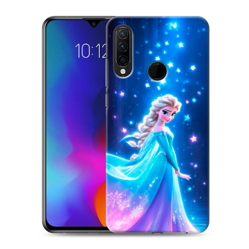 Силиконовый противоударный чехол на Lenovo K10 Note с принтом Холодное сердце Frozen