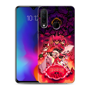 Силиконовый противоударный чехол на Lenovo K10 Note с принтом Hazbin Hotel Отель Хазбин