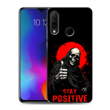 Силиконовый противоударный чехол на Lenovo K10 Note с принтом смешной скелет Силиконовый противоударный чехол на Lenovo K10 Note с принтом смешной скелет