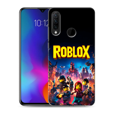 Силиконовый противоударный чехол на Lenovo K10 Note с принтом Roblox Роблокс