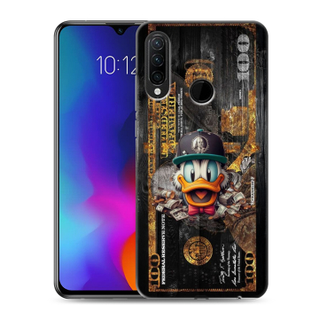 Силиконовый противоударный чехол на Lenovo K10 Note с принтом Дональд Дак Доллар