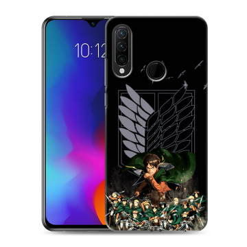 Силиконовый противоударный чехол на Lenovo K10 Note с принтом Атака титанов