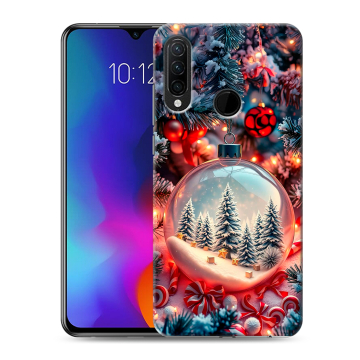 Силиконовый противоударный чехол на Lenovo K10 Note с принтом Новый год Силиконовый противоударный чехол на Lenovo K10 Note с принтом Новый год