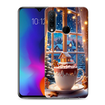 Силиконовый противоударный чехол на Lenovo K10 Note с принтом Новый год Силиконовый противоударный чехол на Lenovo K10 Note с принтом Новый год
