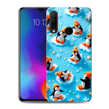 Силиконовый противоударный чехол на Lenovo K10 Note с принтом Новый год Силиконовый противоударный чехол на Lenovo K10 Note с принтом Новый год