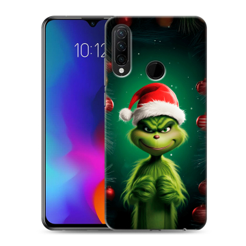 Силиконовый противоударный чехол на Lenovo K10 Note с принтом Гринч Новый год Рождество Силиконовый противоударный чехол на Lenovo K10 Note с принтом Гринч Новый год Рождество