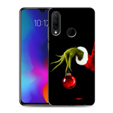 Силиконовый противоударный чехол на Lenovo K10 Note с принтом Новый год Гринч Силиконовый противоударный чехол на Lenovo K10 Note с принтом Новый год Гринч